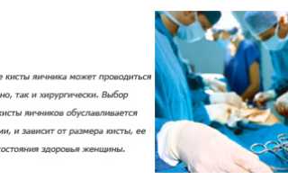 Лечение кисты яичника без операции