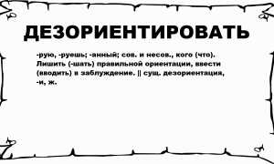 Что такое дезориентация у человека простыми словами