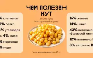 Нут вареный — польза и вред для здоровья