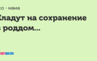 На сколько кладут на сохранение
