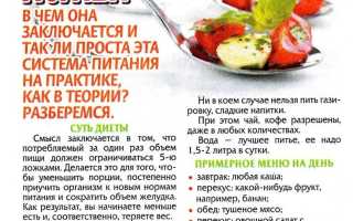 Диета из 5 столовых ложек — основные правила